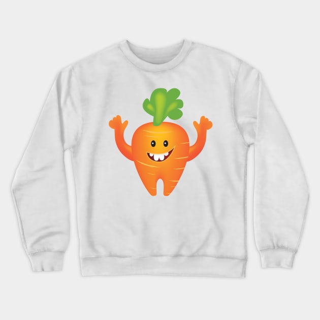 Crazy Carrot! Crewneck Sweatshirt by SWON Design